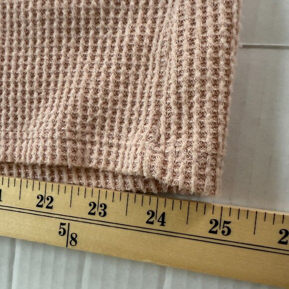 Chicos Zenergy 2-Piece Pink Waffle-Knit Cardigan & Tank Set Size 16/18 Resort - Picture 10 of 15